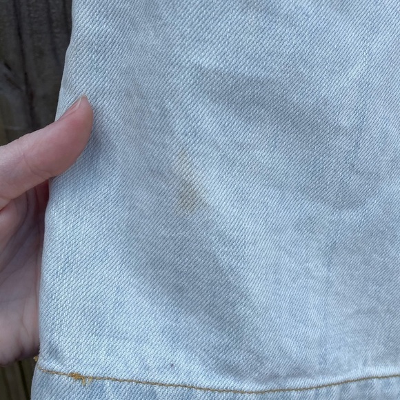 NWT Tommy Hilfiger Light Wash Denim Paperbag Waist Mini Skirt - Picture 7 of 8